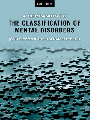 A Companion to the Classification of Mental Disorders - ebook